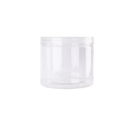 Wide Mouth Plastic Food Bottles 50pcs Transparent Sealed Storage Tanks Container - 8.5cm x 20cm.