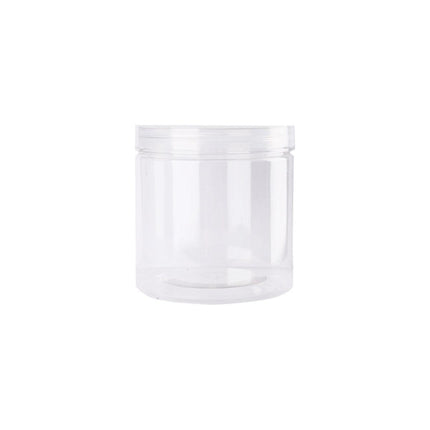 Wide Mouth Plastic Food Bottles 50pcs Transparent Sealed Storage Tanks Container - 8.5cm x 20cm.