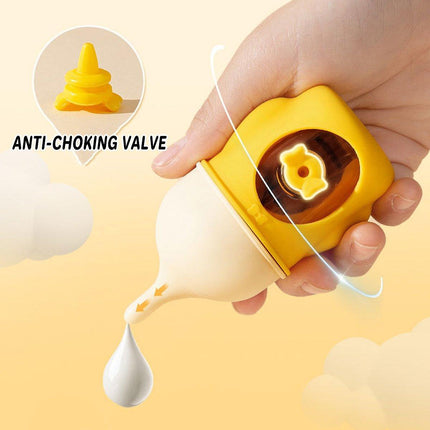 Silicone Pet Milk Feeding Bottle with Scale for Small Puppies and Kittens 20ml 80ml - 20ml-Blue.