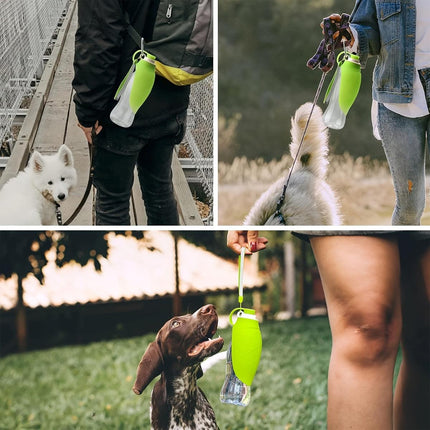 Pet Water Bottle 580ml Portable Outdoor Dog Cat Drinking Cup Travel Feeder.