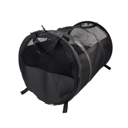 Foldable Pet Car Carrier Bag Breathable Travel Tent Portable Kennel for Transport - Grey.
