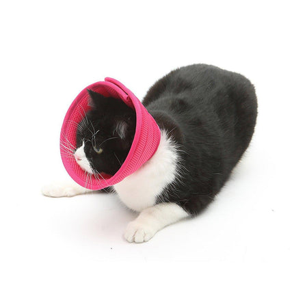 Elizabethan Collar Anti Licking Biting Pet Collar for Cats and Dogs Recovery Use - Grey-Size2.