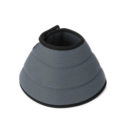 Elizabethan Collar Anti Licking Biting Pet Collar for Cats and Dogs Recovery Use - Grey-Size2.