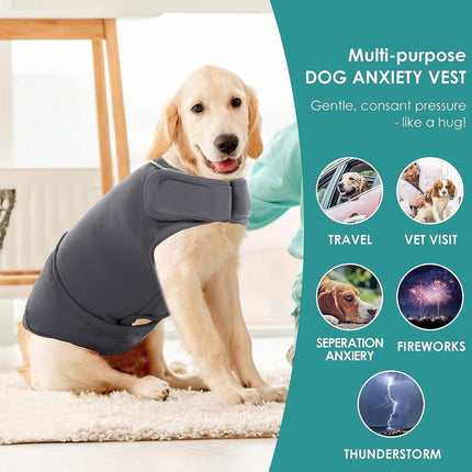 Pet Comfort Dog Relief Vest Jacket Soft Anxiety Coat for Small Medium Large Dogs - M.