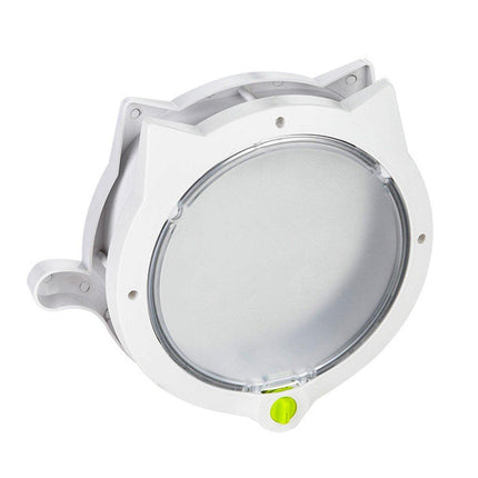 Cat Ear Pet Door for Cats and Dogs Easy In and Out Access Durable Pet Supplies - White.