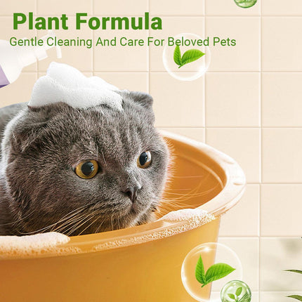 500ml Pet Leave In Dry Cleaning Foam No Rinse Bath Wash for Dogs and Cats.