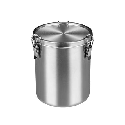 Stainless Steel Pet Food Storage Bucket Dog Cat Grain Container Bin Kitchen - 1000ml.