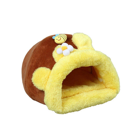 Wear-resistant Pet Bird Nest Cotton Padded Small Animal Bed Cozy Honeypot Design - S.