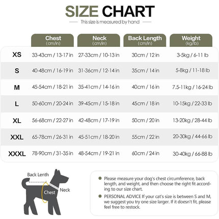 Calming Dog Vest for Stress Relief Travel Thunder Wrap Jacket for Medium Large Dogs - L.