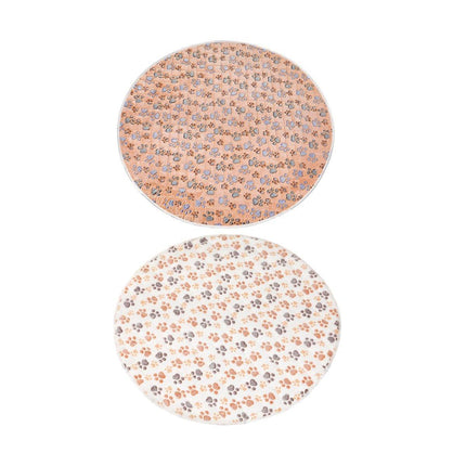 Waterproof Dog Pads Round Diaper Pads Pet Training Pads for Puppies and Dogs - White-55cm.