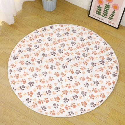 Waterproof Dog Pads Round Diaper Pads Pet Training Pads for Puppies and Dogs - White-55cm.