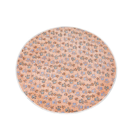 Waterproof Dog Pads Round Diaper Pads Pet Training Pads for Puppies and Dogs - Khaki-55cm.