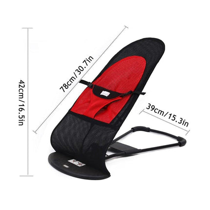 Pet Rocking Chair for Dogs Cats Foldable Pet Bed Portable Sleeping Lounger Chair - Red.