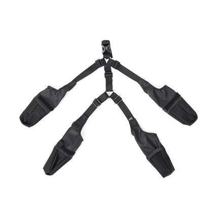 Dog Adjustable Suspender Boots Waterproof Dog Shoes Anti-Slip Pet Paw Protector - M.