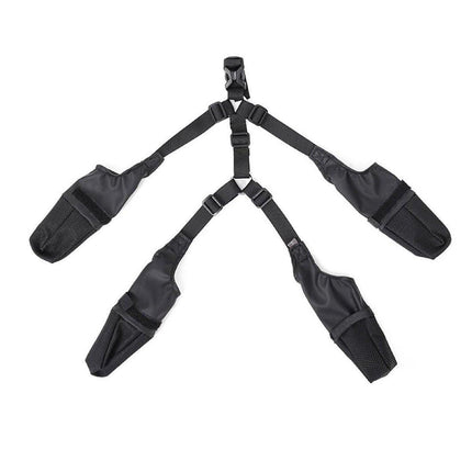 Dog Adjustable Suspender Boots Waterproof Dog Shoes Anti-Slip Pet Paw Protector - M.