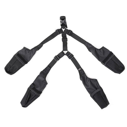 Dog Adjustable Suspender Boots Waterproof Dog Shoes Anti-Slip Pet Paw Protector - M.
