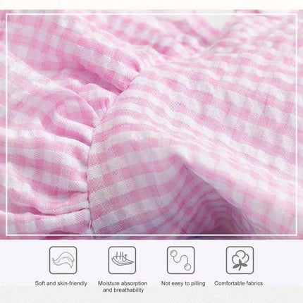 Cute Small Dog Dress Puppy Clothing Pet Apparel for Summer Fashion Outfit - Pink - L.