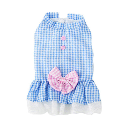 Cute Small Dog Dress Puppy Clothing Pet Apparel for Summer Fashion Outfit - Pink - XL.