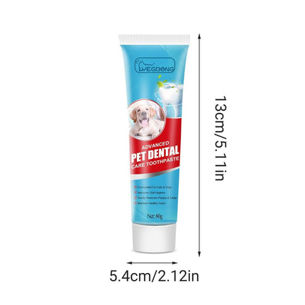 Pet Toothpaste Dog Cat Fresh Breath Tartar Removal Oral Care Edible Cleaning.
