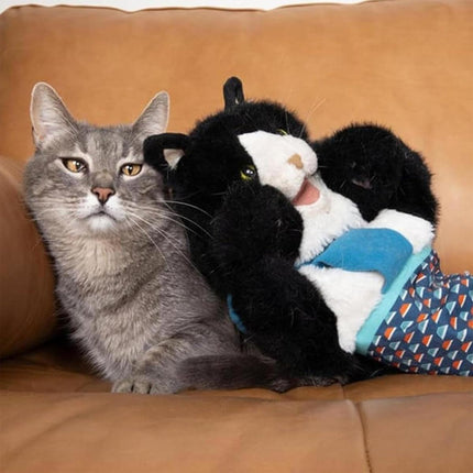 Wrestler Cat Interactive Hand Puppet Kitten Toy Pet Play Plush Puppet For Cats.