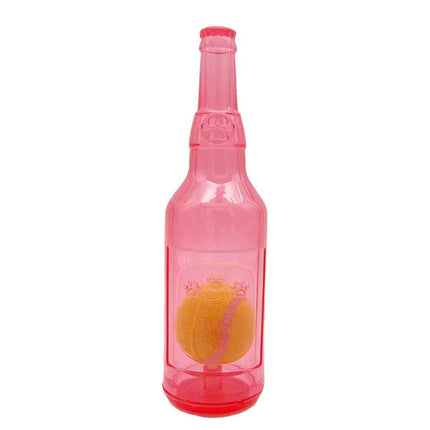 Durable Pet Teething Resistant Tennis Ball Wine Bottle Chew Toy for Dogs Play - Green-L.