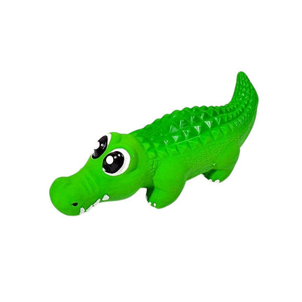 Pet Latex Toys Sounding Big Crocodile Dog Chew Toy Durable Playtime for Dogs - S.