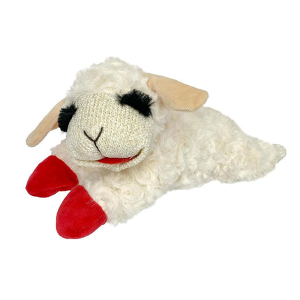 Lamb Shape Dog Toy Soft Plush Chew Toy for Puppy Small Dogs Squeaky Play Pet.