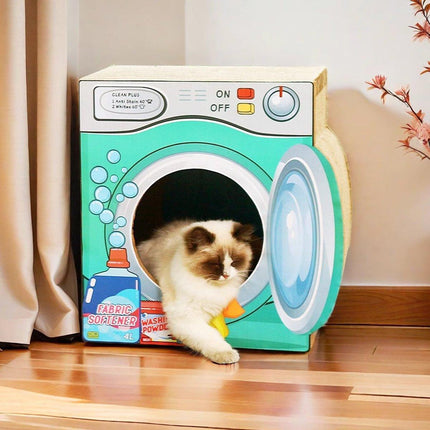 2in1 Cat Scratching Board Cat House Combination Durable Cat Bed and Scratcher.