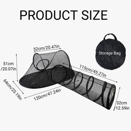 Outdoor Pet Tent Nest Foldable Cat Tunnel Playhouse Portable Shelter for Cats.