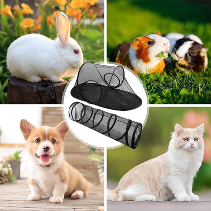 Outdoor Pet Tent Nest Foldable Cat Tunnel Playhouse Portable Shelter for Cats.