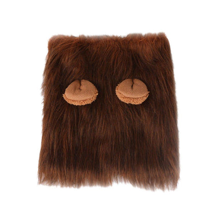 Lion Costume Mane Wig Large Dog Fancy Dress Up Party for Pet Halloween Clothes - Light Brown-L.