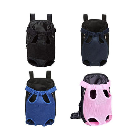 M Size Pet Carrier Dog Cat Puppy Front Back Backpack Shoulder Carry Sling Pouch Bag - Pink.