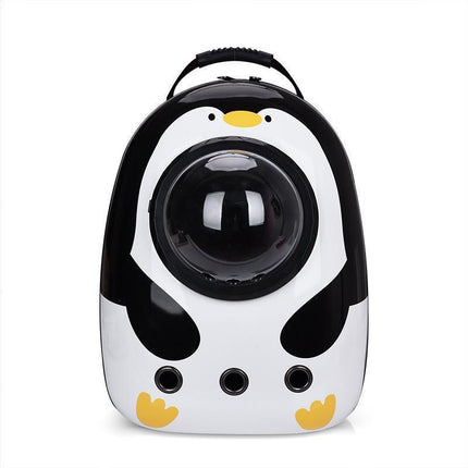 Cat Dog Backpack Carrier Breathable Pet Carrier Bag for Outdoor Travel - Penguin.