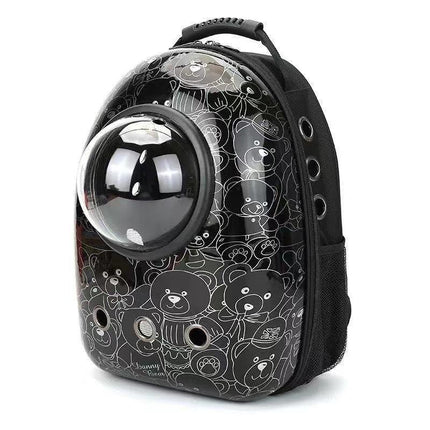 Cat Dog Backpack Carrier Breathable Pet Carrier Bag for Outdoor Travel - Penguin.
