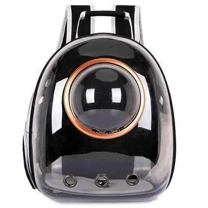 Travel Space Capsule Dog Cat Bag Breathable Outdoor Pet Backpack Carrier - Blue.