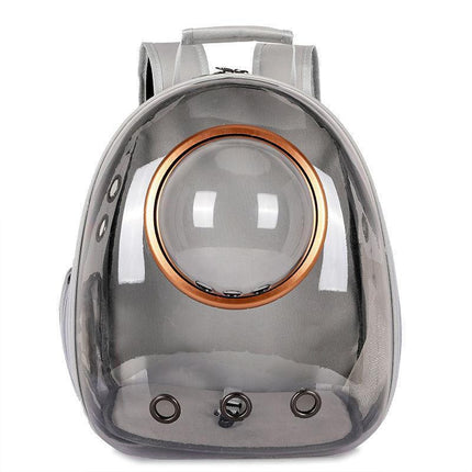 Travel Space Capsule Dog Cat Bag Breathable Outdoor Pet Backpack Carrier - Blue.