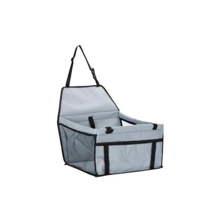 Pet Car Booster Seat Travel Carrier Basket for Cats Dogs with Secure Design - Red.