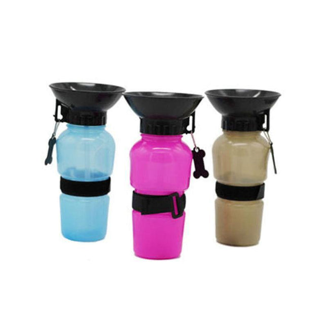 500Ml Dog Cat Water Drinking Bottle Detachable Travel Cup Portable Pet Feeder - Blue.