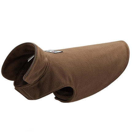 L Size Pet Dog Warm Coat Fleece Jacket Jumper Sweater Winter Puppy Vest Outfit - Yellow.