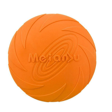 Frisbee Toy for Dogs Outdoor Fetch Training Soft Rubber Pet Flying Disc 18cm - Green.