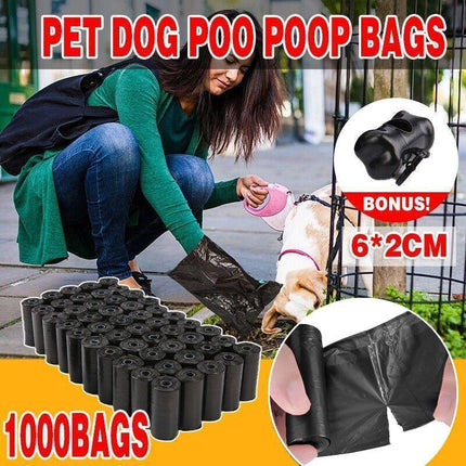 1000 Pcs Biodegradable Dog Waste Bags Eco-friendly Disposal Solution.