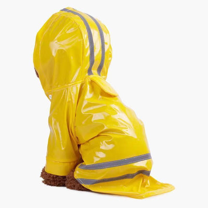 M Size Outdoor Hoodies Jacket Waterproof Pet Dog Clothes Puppy Raincoat Rain Coat - Blue.