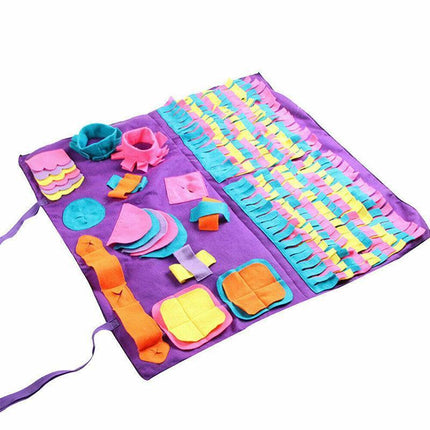 Dog Pet Nose Training Sniffing Pad Toys Blanket Game Feeding Cushion Snuffle Mat.