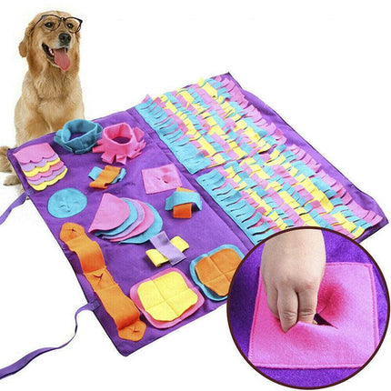 Dog Pet Nose Training Sniffing Pad Toys Blanket Game Feeding Cushion Snuffle Mat.