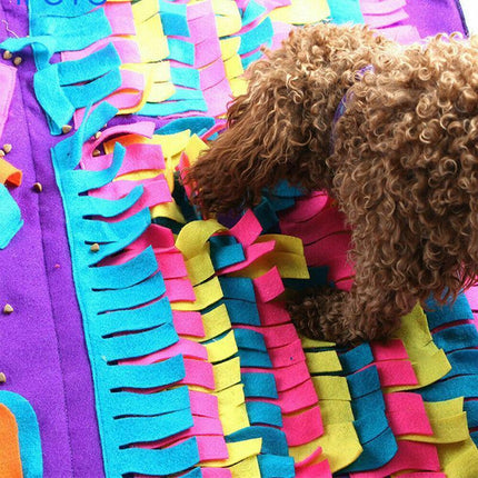 Dog Pet Nose Training Sniffing Pad Toys Blanket Game Feeding Cushion Snuffle Mat.