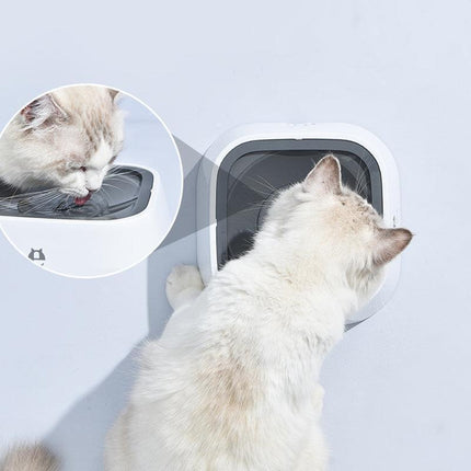 1.5L Pet Water Bowl No-Spill Design Slow Drinking Feeder with Non-Slip Base - Blue.
