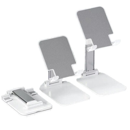 Foldable Adjustable Universal Desk Stand Holder For Mobile Phone Tablet Portable - Green.