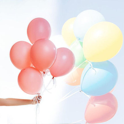 100PCS 10 Inch Latex Balloons Party Decorations Birthday Wedding Balloon Solid Colour - Light Blue.