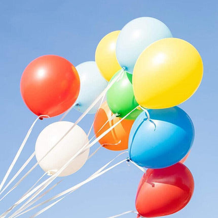 100PCS 10 Inch Latex Balloons Party Decorations Birthday Wedding Balloon Solid Colour - Silver.