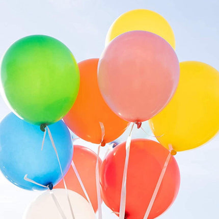 100PCS 10 Inch Latex Balloons Party Decorations Birthday Wedding Balloon Solid Colour - Silver.